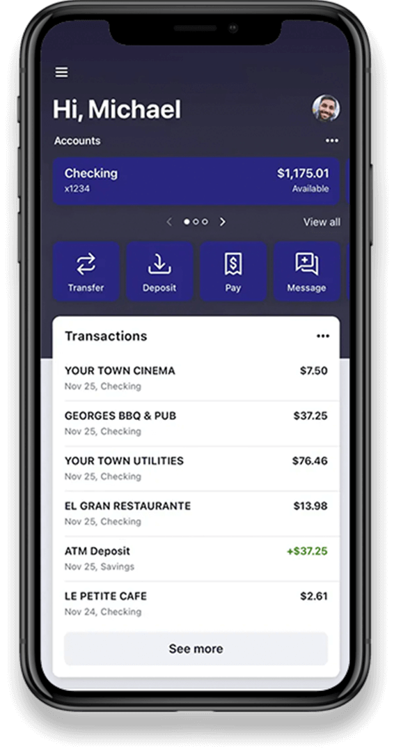 Digital Banking Screenshot